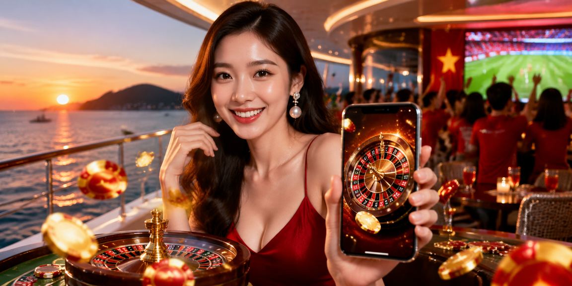 Khách hàng trải nghiệm cá cược roulette tại Vũng Tàu trên điện thoại